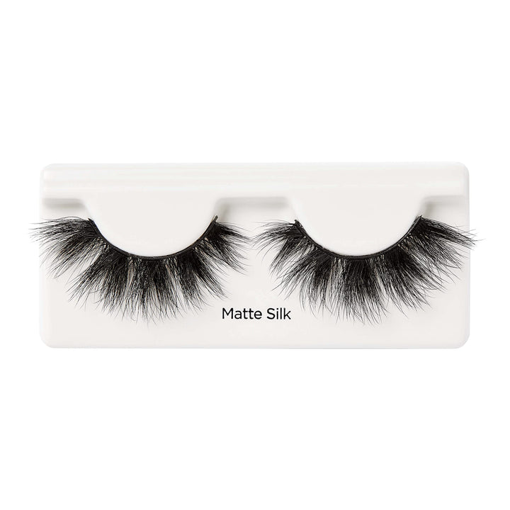 Lash Couture Matte Black Faux Mink Collection, False Eyelashes 1-Pack, Soft Real Mink Texture &amp; Matte Finish, High Impact Color, 3D Volume, Knot-Free Lash Band, Reusable, Matte Silk, 1 Pair