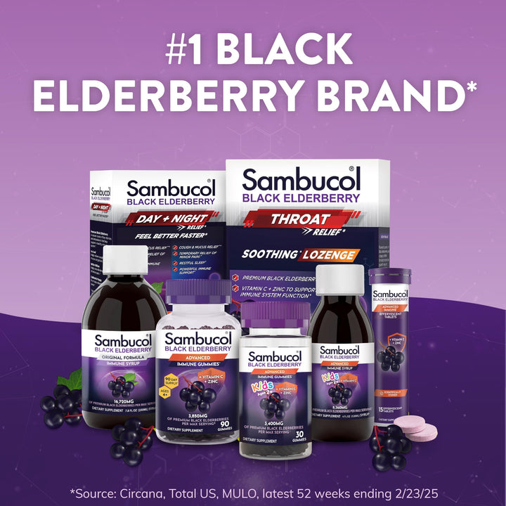 Sambucol Black Elderberry Syrup for Kids - Elderberry E