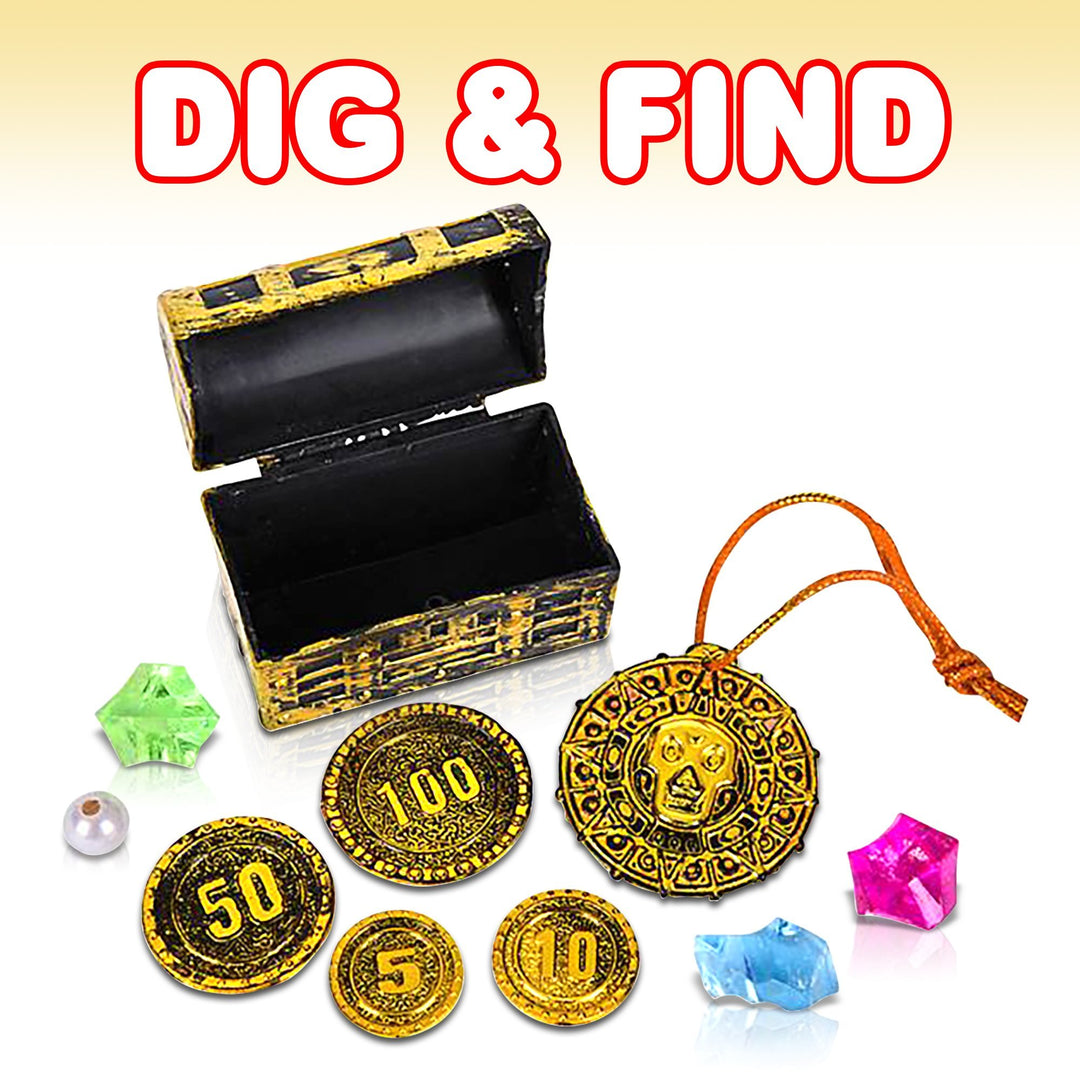 ArtCreativity Pirate Treasure Dig Kit for Kids - Gem Ex