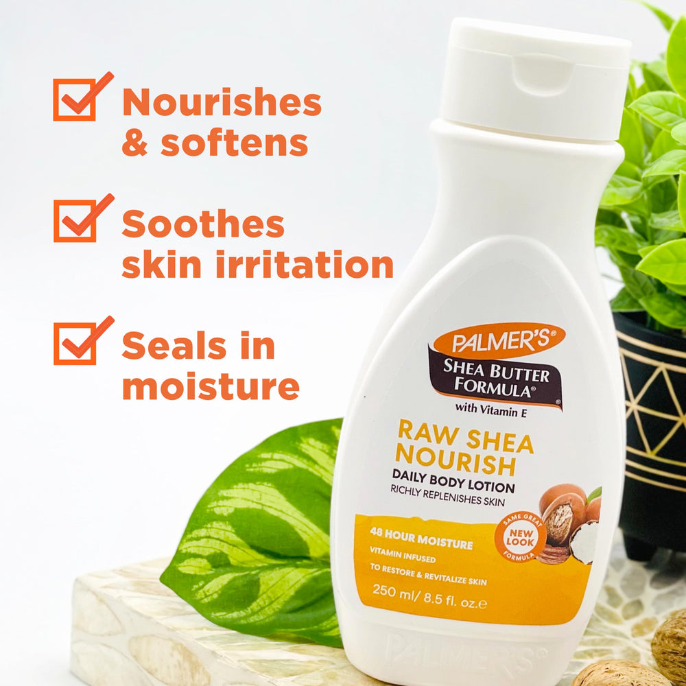 Raw Shea Body Lotion for Moisturizing Dry Skin - 250ml