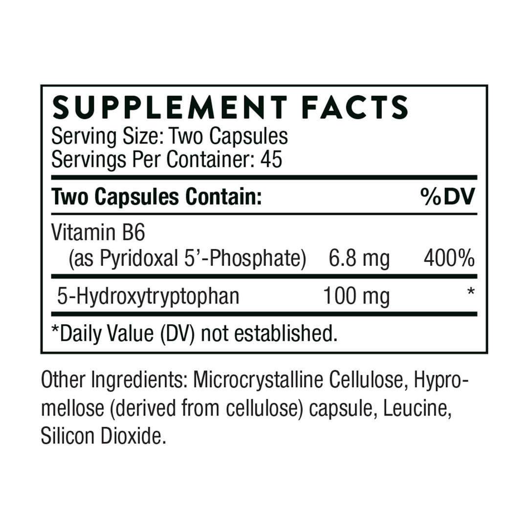 5-Hydroxytryptophan (5-HTP) - Serotonin Support for Sleep and Stress Management* - 90 Capsules