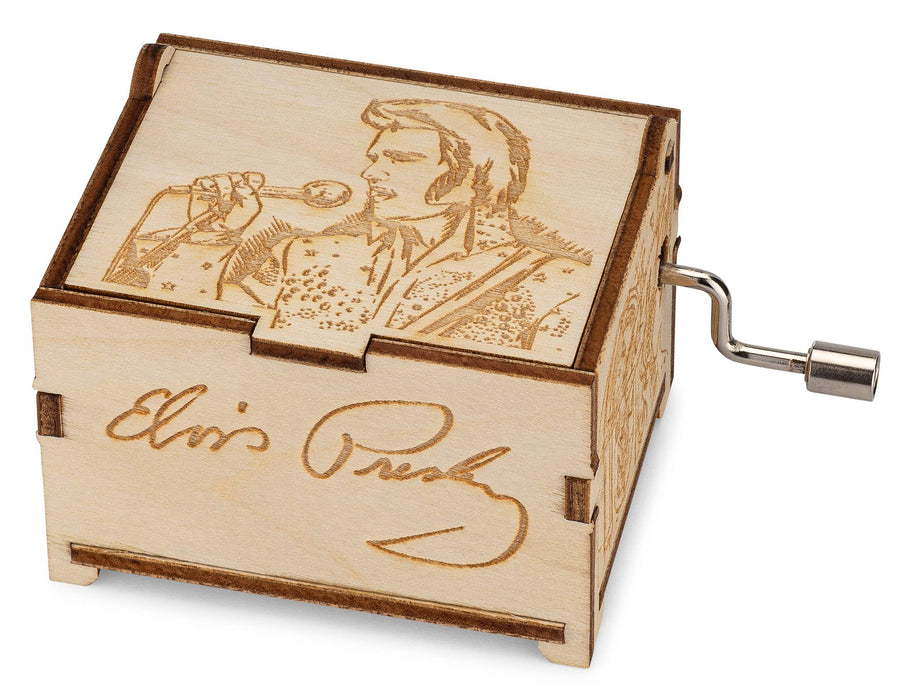 , Elvis Presley Mini Music Box with Can’t Help Falling in Love, Gifts for Women, Men, Birthday, Christmas, Mother’s Day, Anniversary or Merchandise Decor - Standard