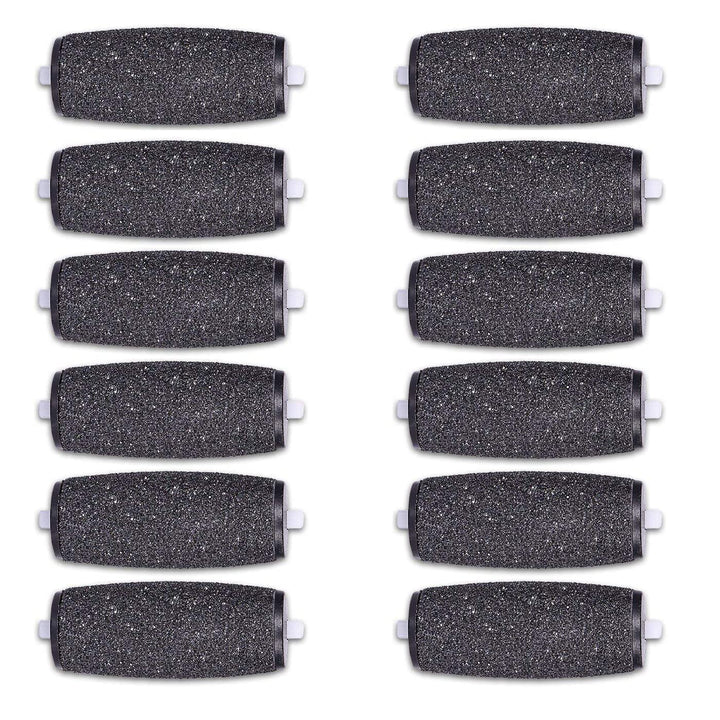 12 Extra Coarse Replacement Roller Refill Heads Compatible with Amope Pedi Refills Electronic Perfect Foot File