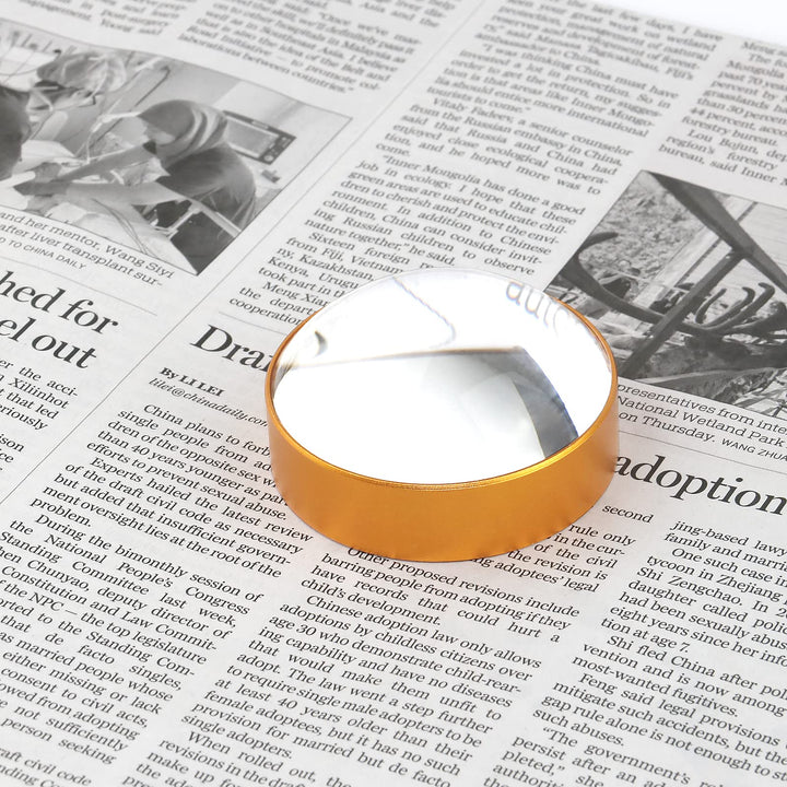 6X Paperweight Mirror Round Shape Hd Magnifying Magnifying Glass Dome Genuine Glass Paperweight Map Magnifying Glass and Reading Aid (No Handle)