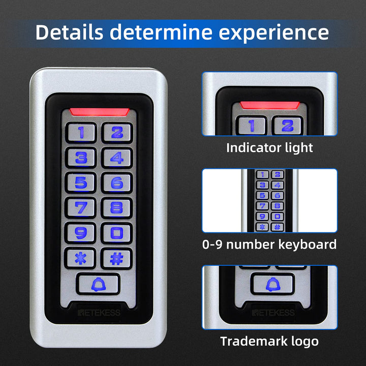 Retekess T-AC03 Security Access Control Keypad,RFID Key