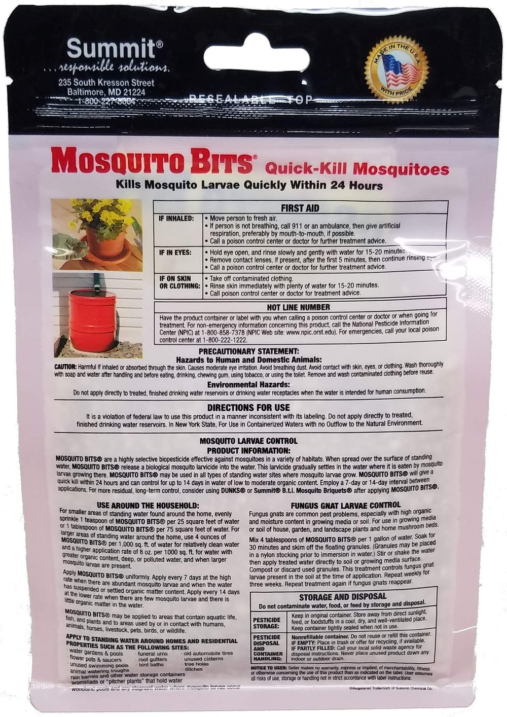 116-12 Quick Kill Mosquito Bits, 8-Ounce