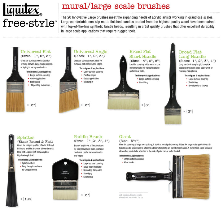 Liquitex Professional Freestyle Large Scale Brush, Padd