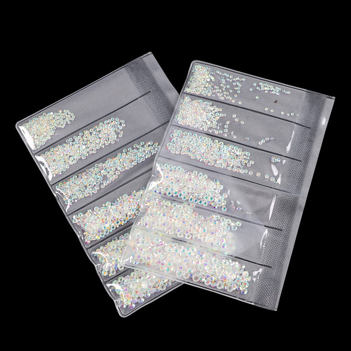 Jollin 3456pcs Flatback Rhinestones Glass Charms Diaman