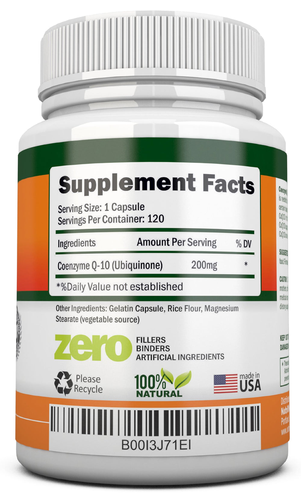 CoQ10 200mg (Double Strength), 120 Capsules - High Absorption Coenzyme Q10 - Scientifically Proven Extra Strength CoQ10 Ubiquinone - 4 Month Supply