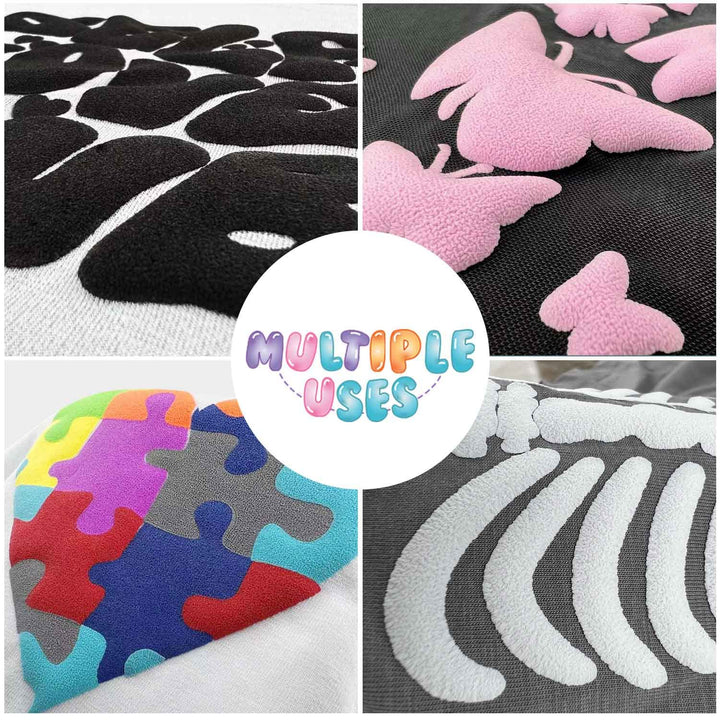 TransWonder Puff-Vinyl-Heat-Transfer - 8Pcs 3D Puff Hea