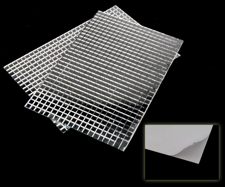 Micro Trader Self-Adhesive Real Glass Craft Mini Square Round Mirrors Mosaic Tiles 5 x 5mm