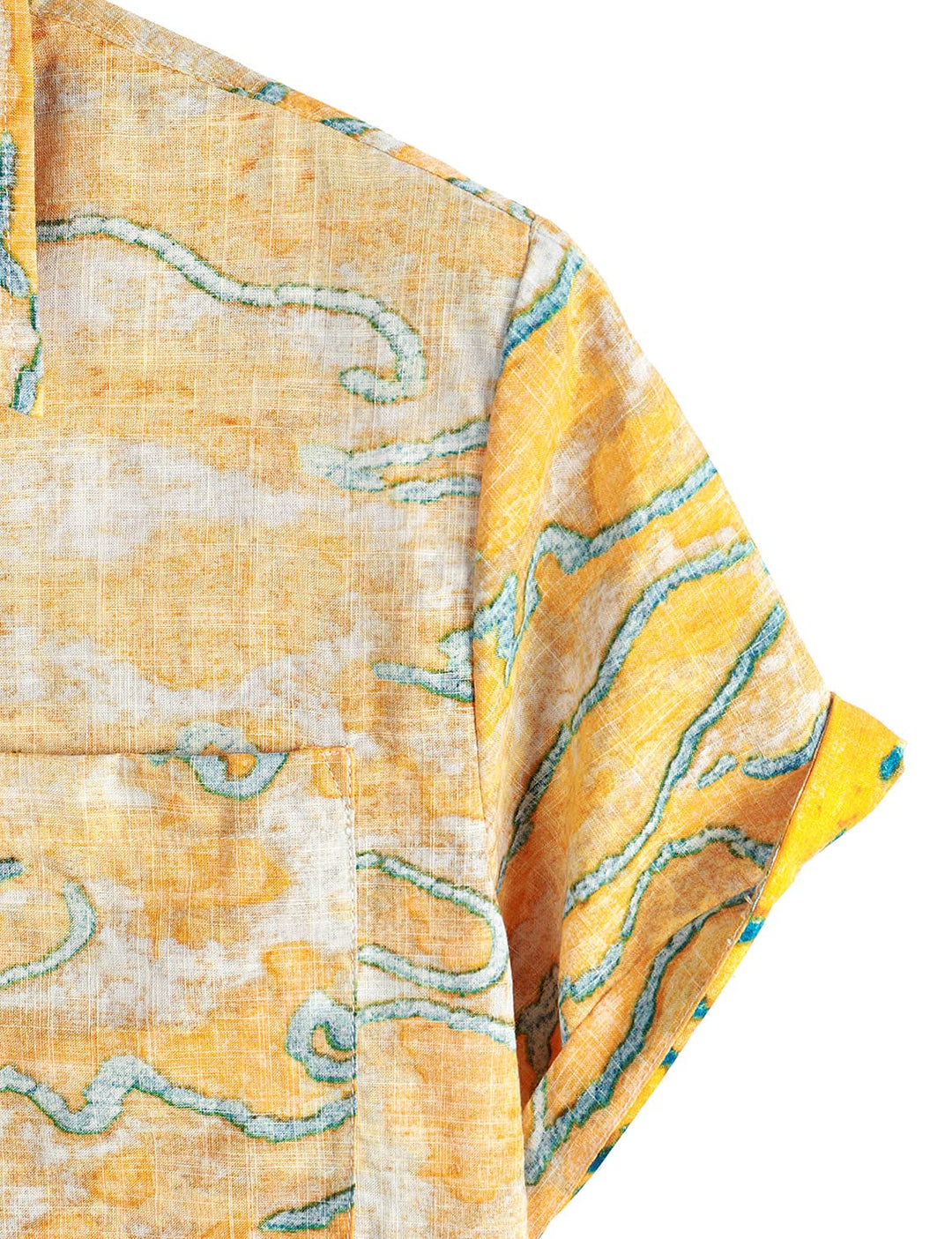 VATPAVE Mens Front Pocket Hawaiian Shirts Casual Floral
