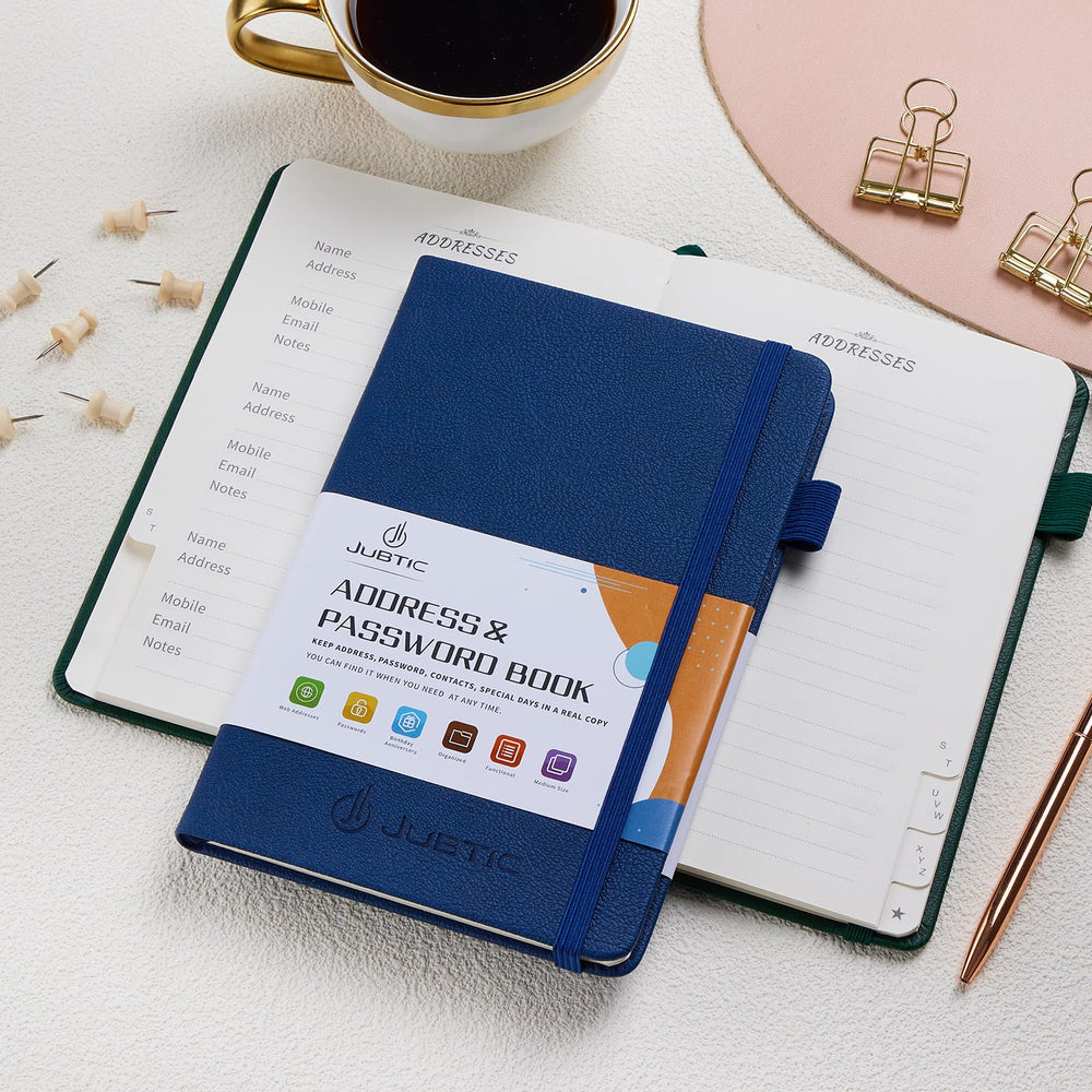JUBTIC Address book with Alphabetical Tabs, Hardcover P