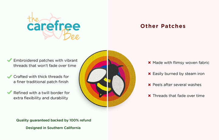 Iron on Hippie Patches Retro - | The Beatles Set of 12 Iron On Vintage Patches for Backpacks, Cute Jean Peace Sign Patches for Clothes (Set 4)