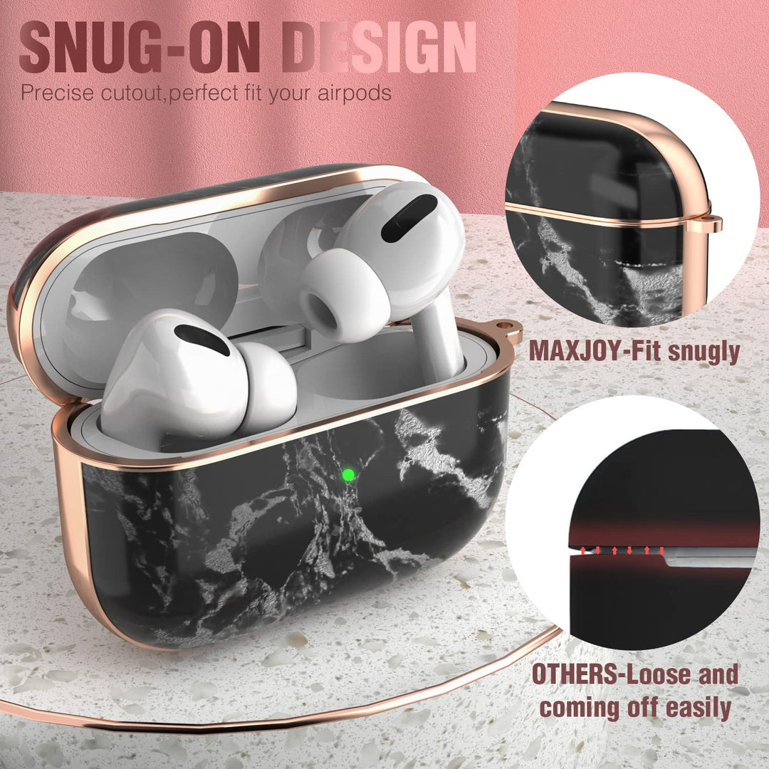 Compatible AirPods Pro Case Cover, Leopard Print Air Pod Pro Case Cute Protective Hard iPod Pro Cover for Women Men with Keychain Designed for AirPods Pro Charging Case 2019