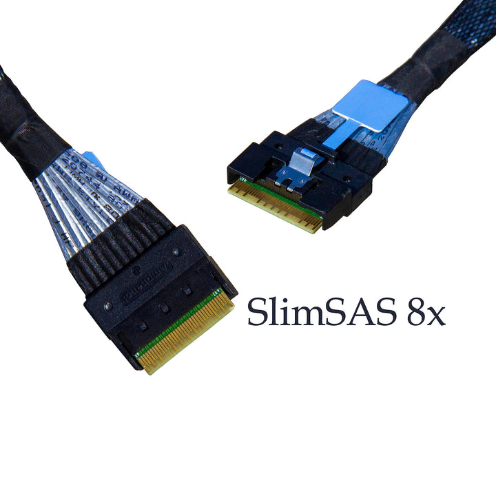 X8 to 8*,- 74P to 8* 7P, SlimSAS Host/RAID to SATA Target HD, 85CM Cable