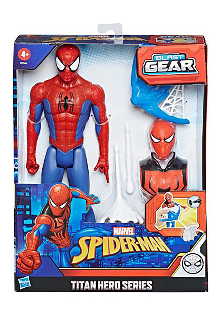 Marvel Titan Hero Series Blast Gear Action Figure Toy with Blaster, 2 Projectiles and 3 Armor Accessories, for Kids Ages 4 and Up