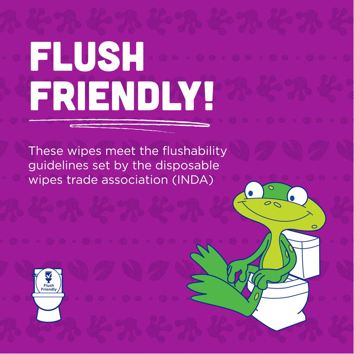 Kids Flushable Wipes Refill, Potty Training Cleansing Cloths, Sensitive, 200 Count