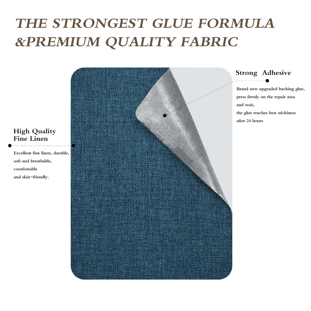 Coarse Linen Repair Patches, Self-Adhesive Linen Fabric