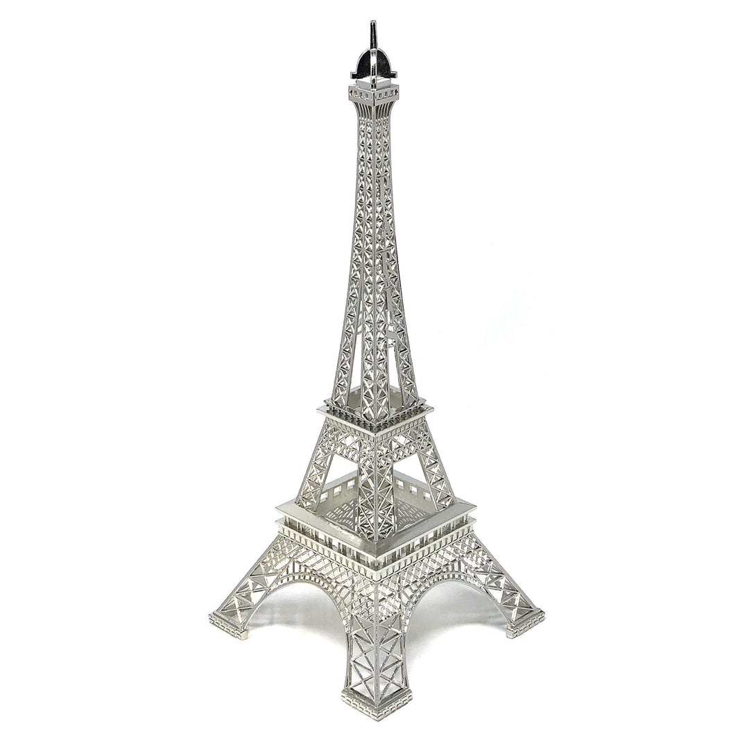 15 Eiffel Tower Statue Decor Alloy Metal, Silver