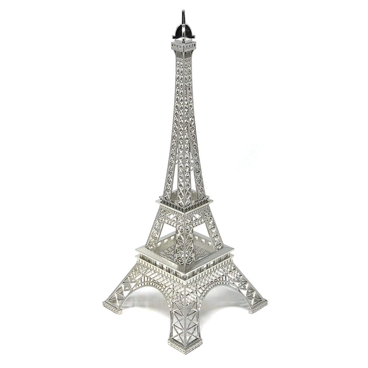 15 Eiffel Tower Statue Decor Alloy Metal, Silver