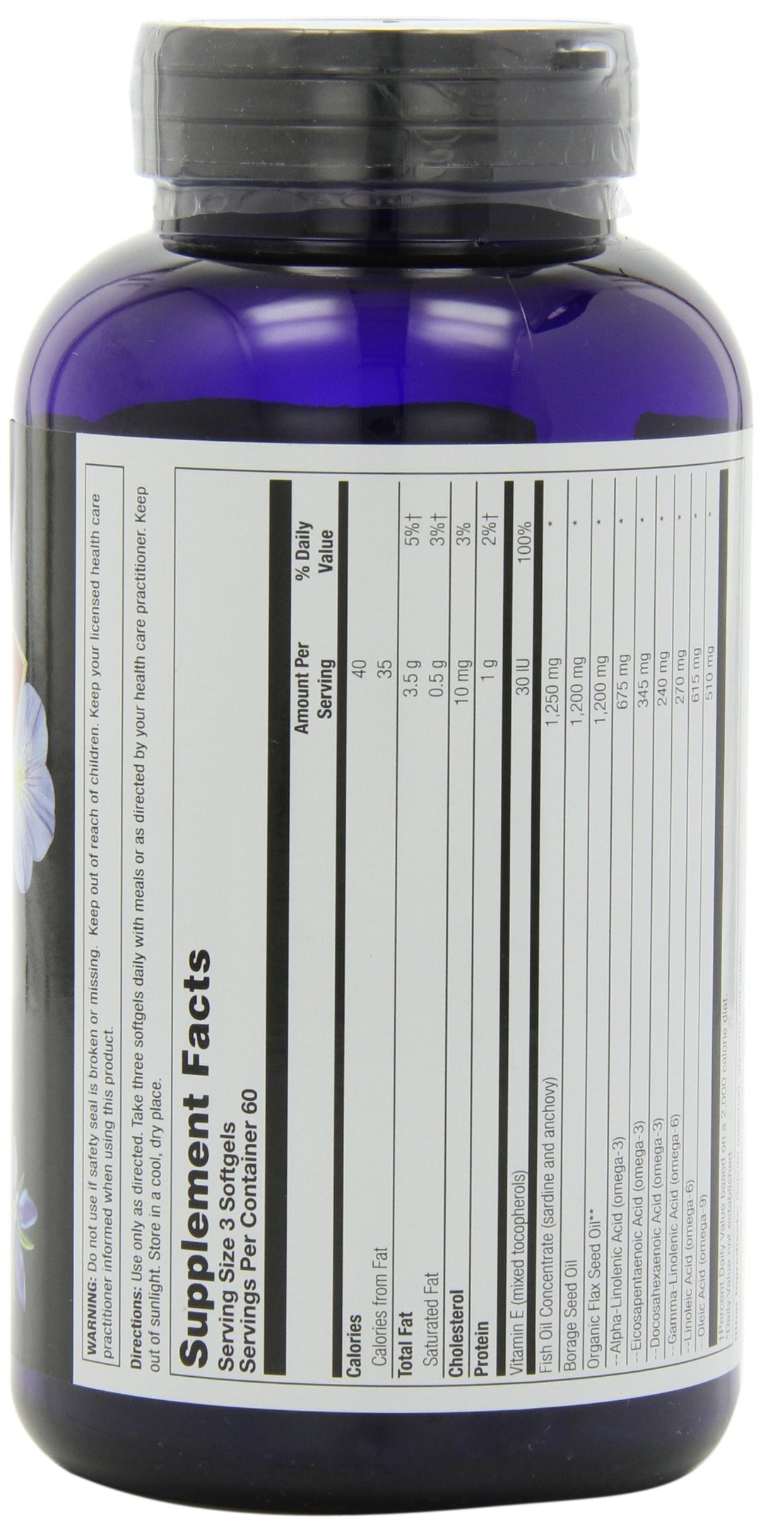 Health From the Sun The Total EFA Omega 3-6-9-180 Softgels by Health From The Sun