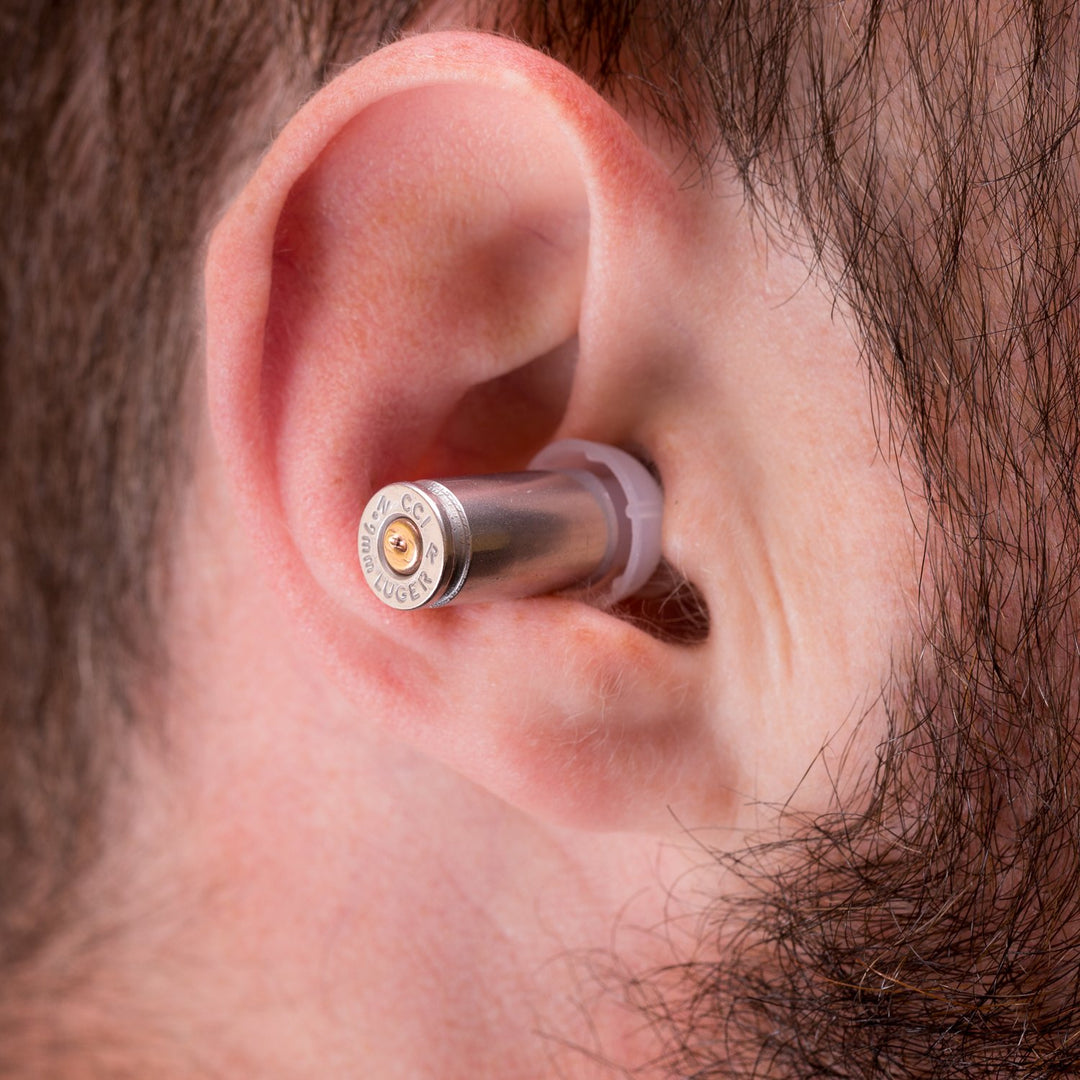 9mm Bullet Ear Plugs with Carry Case