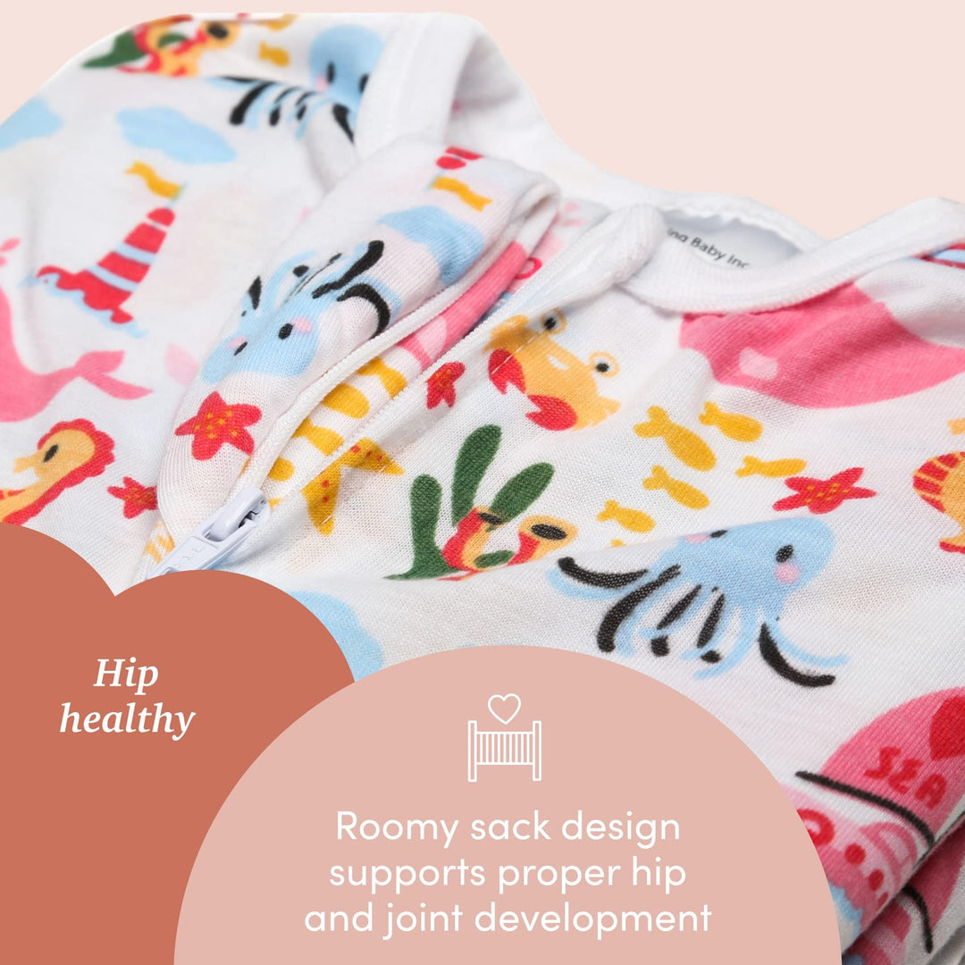 Zipadee-Zip Baby Swaddling Blanket 6-12 Months - Transition Swaddle with Zipper Convenience - Nautical Girl, M
