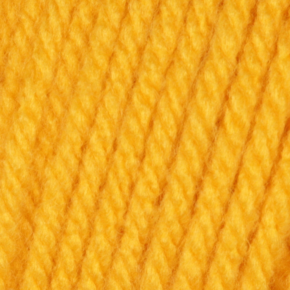 29401010549 One Pound Solids Yarn, 16oz, Gauge 4 Medium, 100% Acrylic - Sunflower- For Crochet, Knitting & Crafting ( 1 Piece )