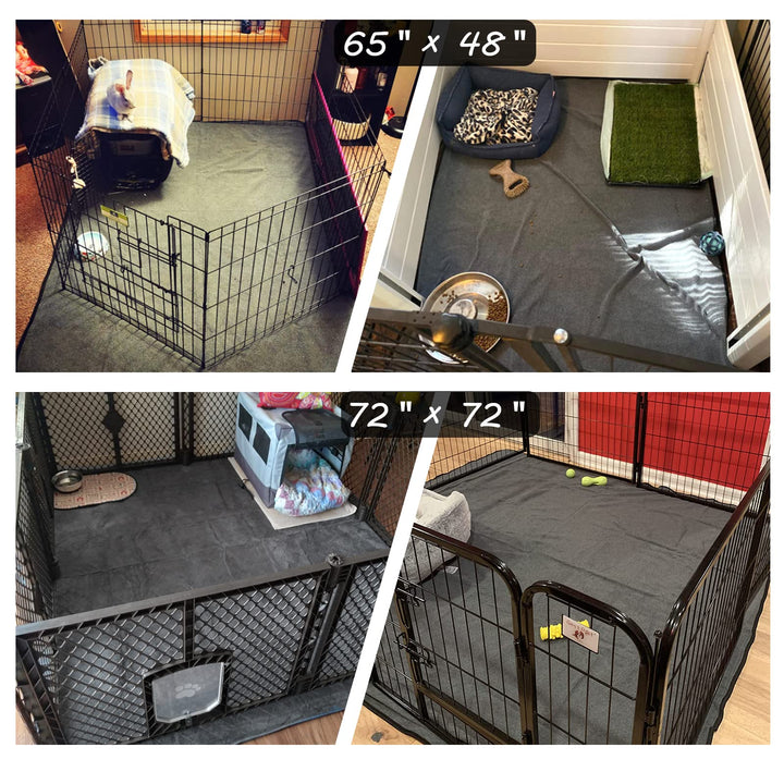 Washable Pee Pads for Dogs 65x45/72x72 Extra Large Reusable Pee Pads Waterproof Pet Mat, Dog Playpen Mats for Puppy Training Whelping Playpen Pads