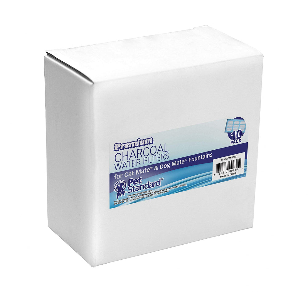Replacement Water Filter Cartridges for Cat Mate & Dog Mate Fountains, Pack of 10