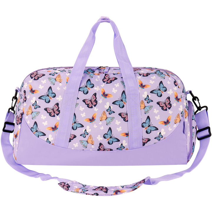 Kids Duffle Bag Girls Mermaid Duffle Bag for Kids Little Girls Overnight Bag for Kids Duffel Bags Weekender Travel Bag for Girls Sleepover Bag for Kids Toddler Gym Dance Bag Gift Purple