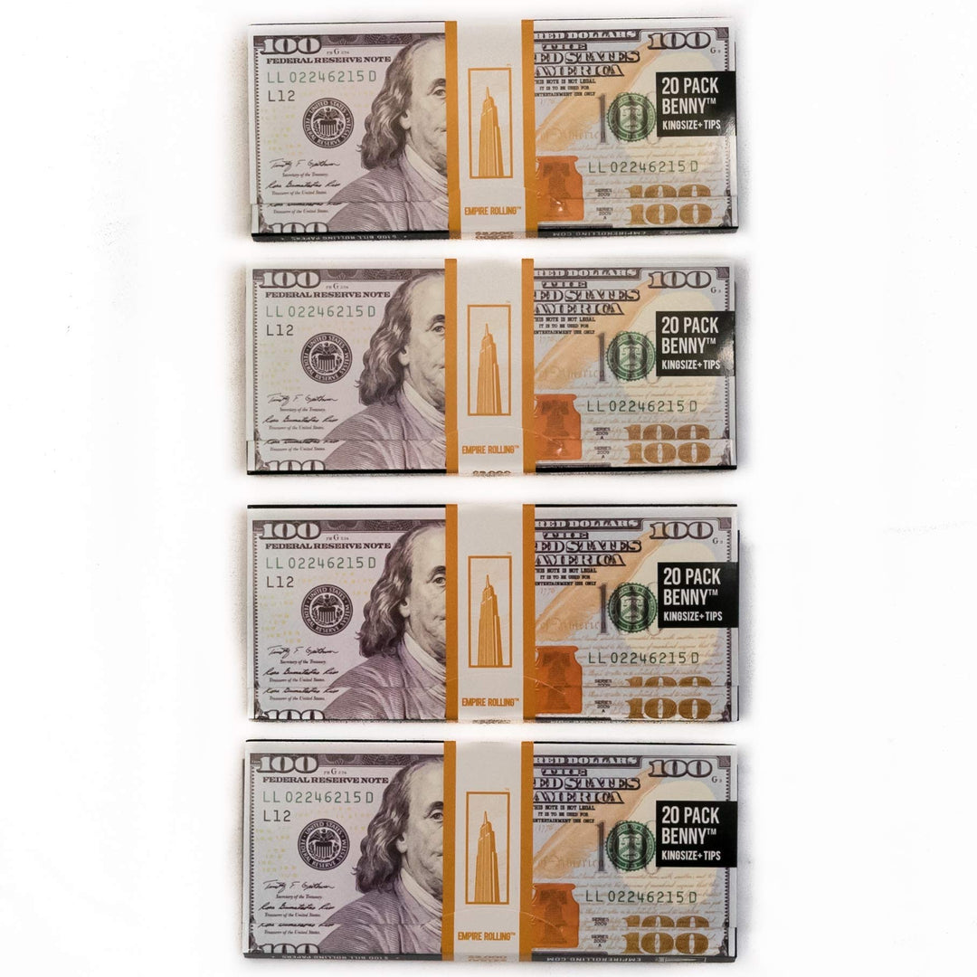 EMPIRE ROLLING - Four Pack Wallets $100 Bill Rolling Pa