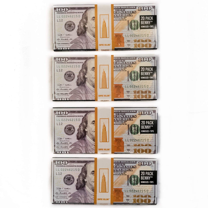 EMPIRE ROLLING - Four Pack Wallets $100 Bill Rolling Pa