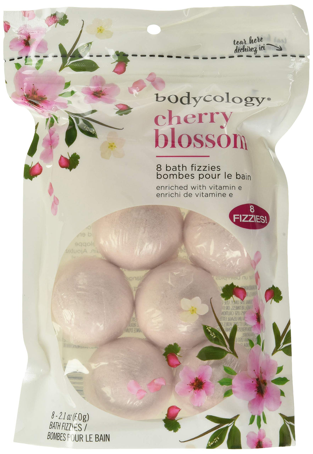 Bodycology Cherry Blossom Bath Fizzies Bath Soak Bath Balls