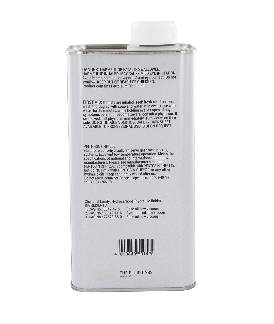 Pentosin 8403107 CHF 202 Synthetic Hydraulic Fluid, 1 Liter