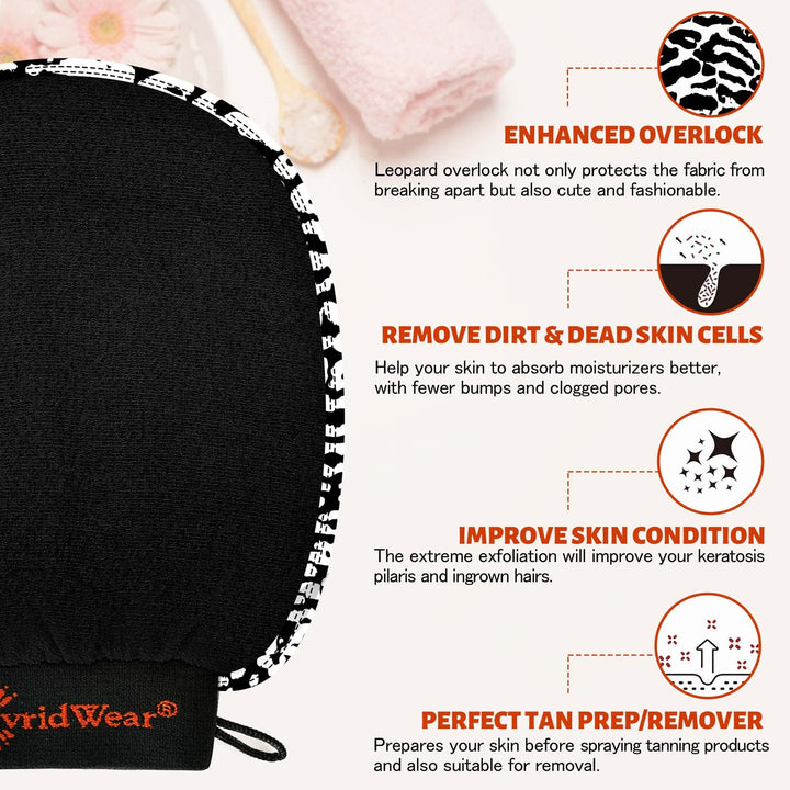 Evridwear Korean Exfoliating Kessa Mitts, Exfoliating G