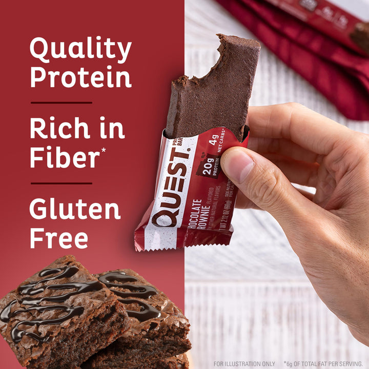 Bar - 60g (Pack of 12, Chocolate Brownie)