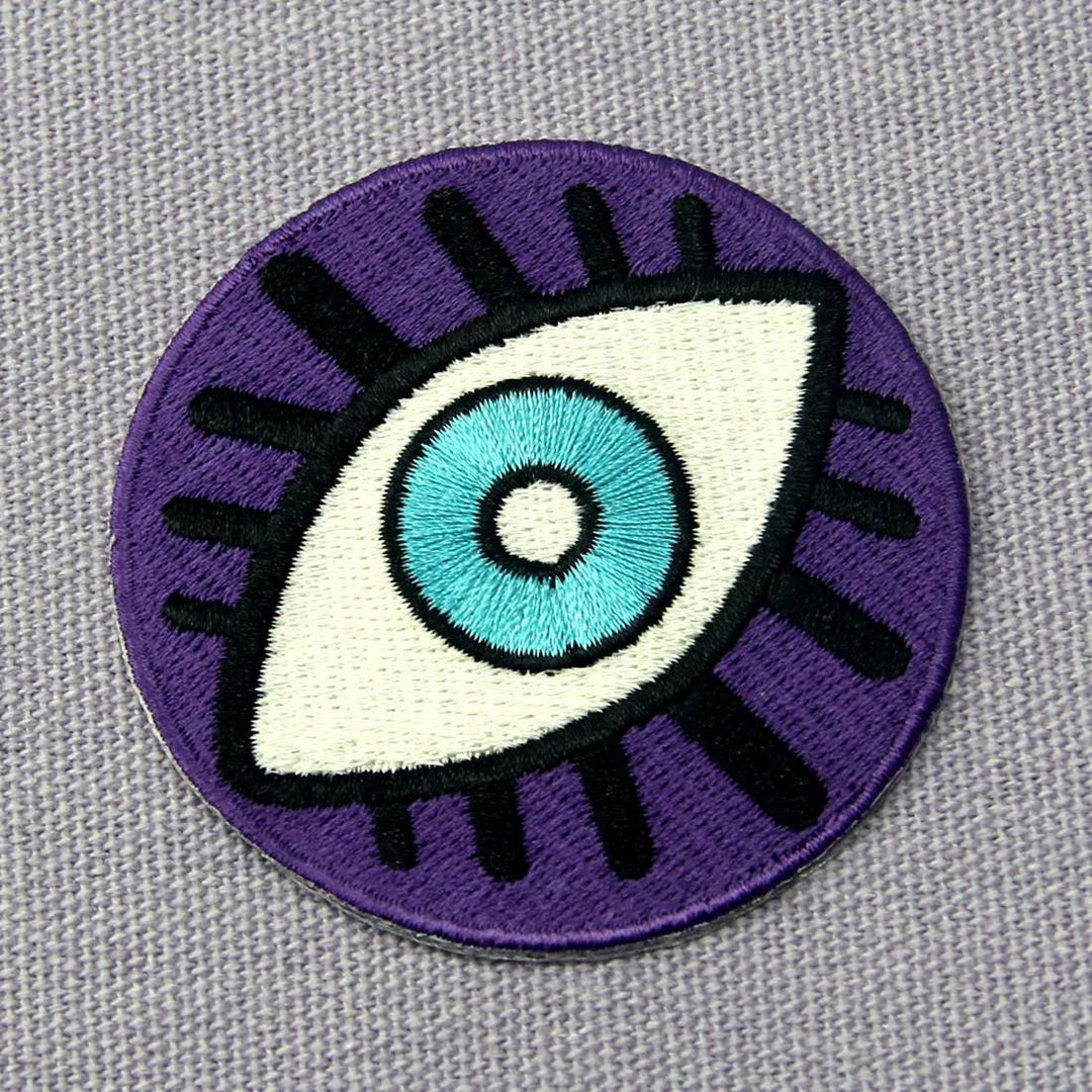 Evil Eye Embroidered Badge Iron On Sew On Patch
