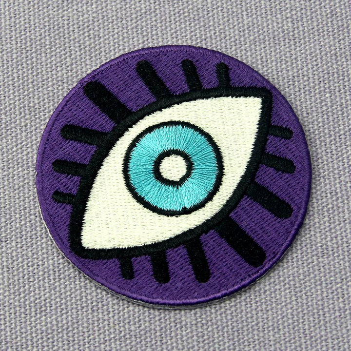 Evil Eye Embroidered Badge Iron On Sew On Patch