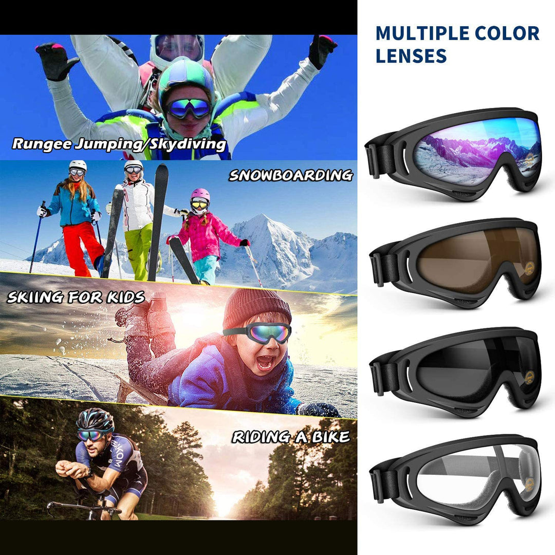 First Choose Anti-Glare Lenses, Ski Goggles, Winter Spo