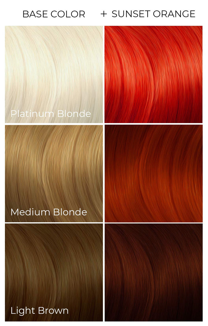8 oz , Sunset Orange : ARCTIC FOX 100% VEGAN SUNSET ORANGE SEMI PERMANENT HAIR COLOR DYE 8 OZ by Arctic Fox