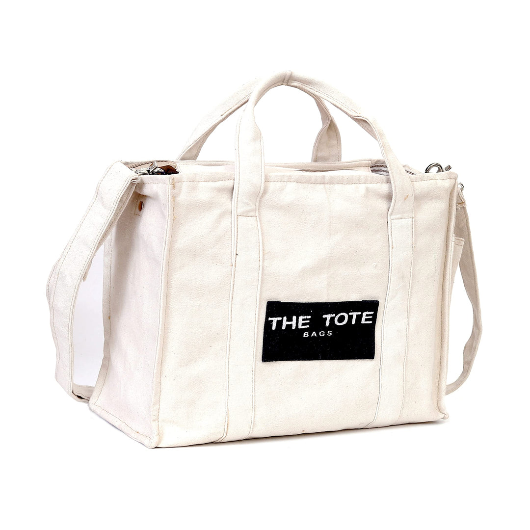 CLA The Tote Bags, Canvas Crossbody Bags for women, Canvas Handbags for Women, Canvas Tote Bag for Women (Off-White)