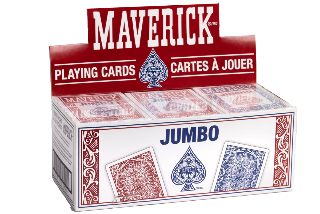 Maverick Jumbo 12 Pack Playing Cards , Blue