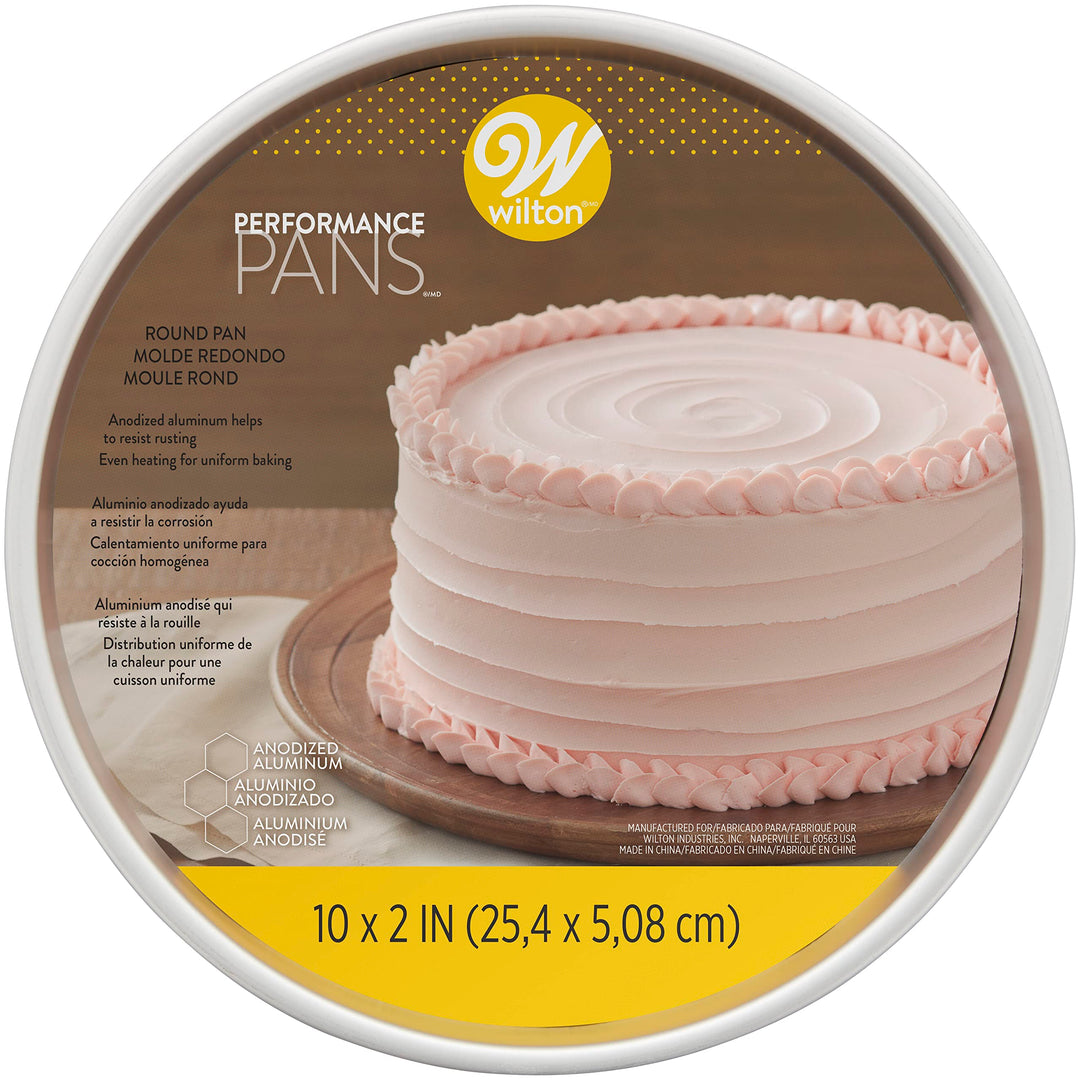 Performance Pans Aluminum Round Cake Pan, 10 x 2 in.