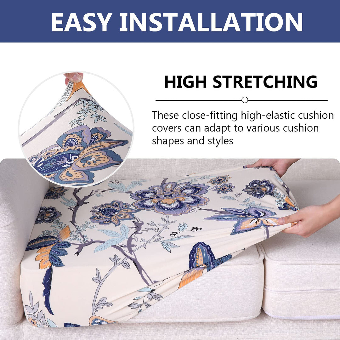 hyha Printed Couch Cushion Covers, Floral Sofa Cushion 