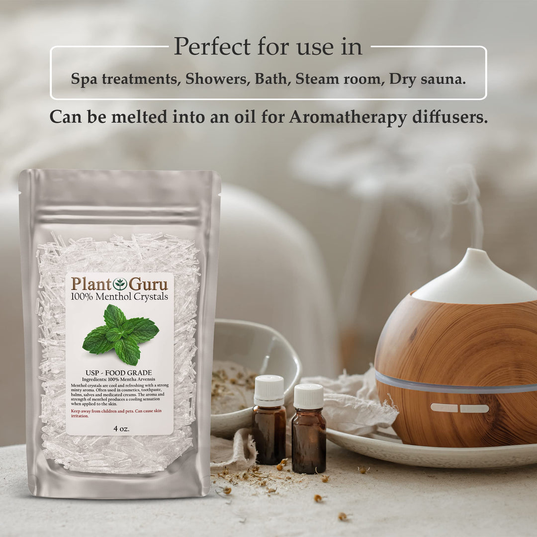 MENTHOL CRYSTALS Mentha Arvensis 100% PURE USP Grade 4 
