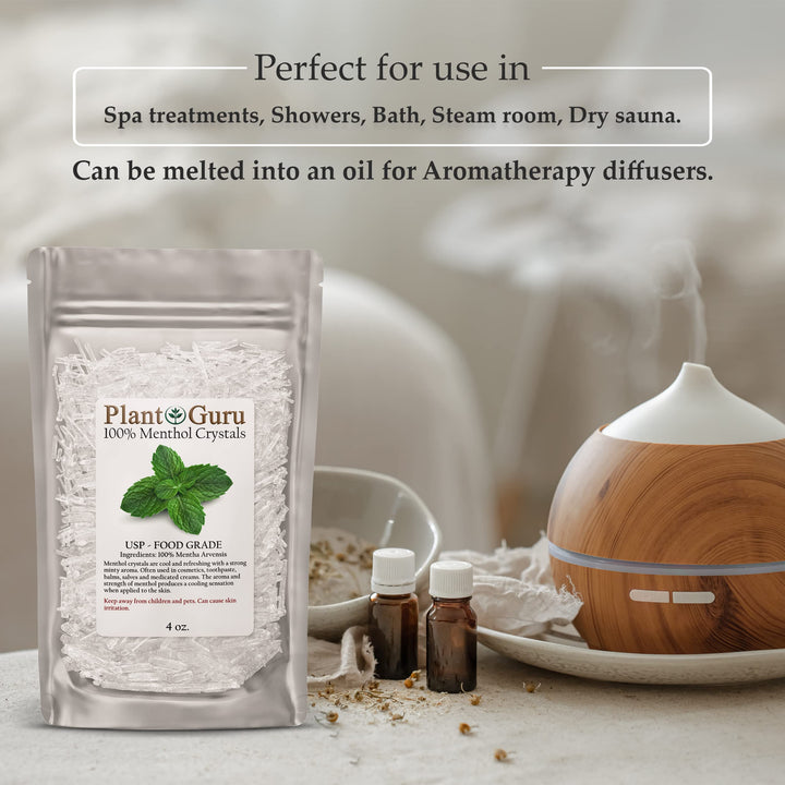 MENTHOL CRYSTALS Mentha Arvensis 100% PURE USP Grade 4 