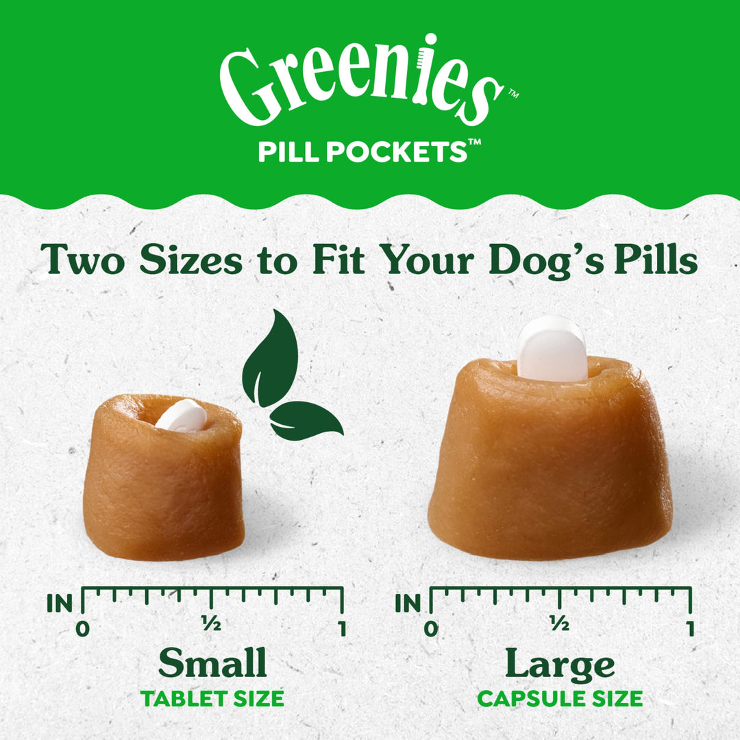 Pill Pockets Large Size Soft Dog Treats for Capsules, Cheese Flavor, Made with Natural Ingredients Plus Minerals &amp; Trace Nutrients, 15.8 oz. (60 Count, Pack of 1)
