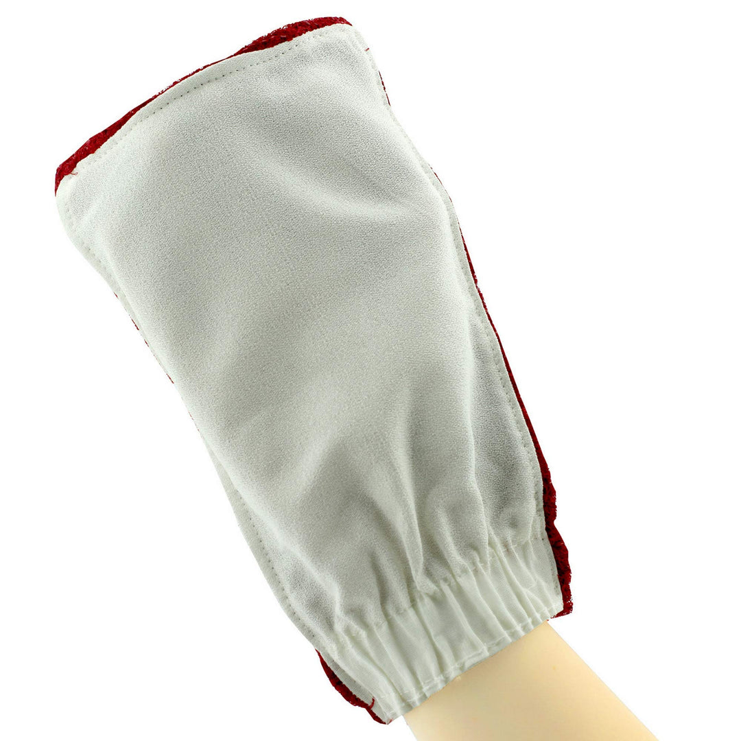 Exfoliating Loofah Glove Scrubber Mitten, Double Sided 
